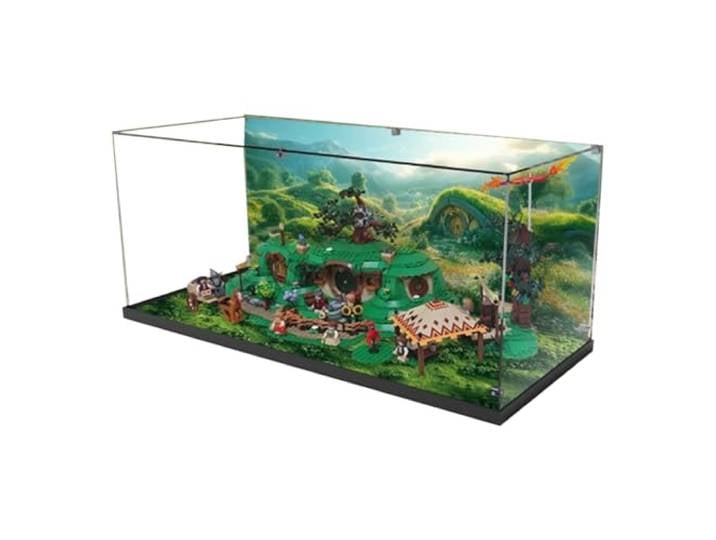 Acryl-Vitrine für Lego 10354 Charlshire Hobbit Bag Untere Höhle Modell, staubdichte transparente Vitrine, Modellsammlung Vitrine (Modell nicht im Lieferumfang enthalten) (Kontext 3 mm)