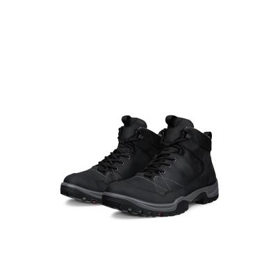 Outdoorschuh ECCO "ECCO RECEPTOR TREKK", Herren, Gr. 40, schwarz (anthrazit, schwarz), Nubukleder, Textil, Schuhe Outdoorschuh, Wanderstiefel, Winterboots, Schnürboots in schmaler Form