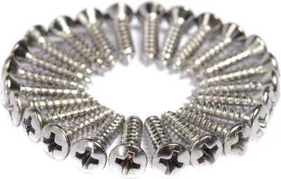 Fender Pickguard Screws Chrome Chrome