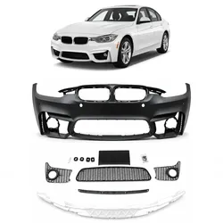 Frontstoßstange mit PDC und Nebelscheinwerfer-Aufnahme mit Frontsplitter passend für BMW 3er F30 F31