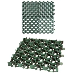 BigDean 4X Rasengitter Paddockplatte 50x50 cm Rasenmatten Rasenwaben Kiesgitter Parkplatzrasen 1 m2