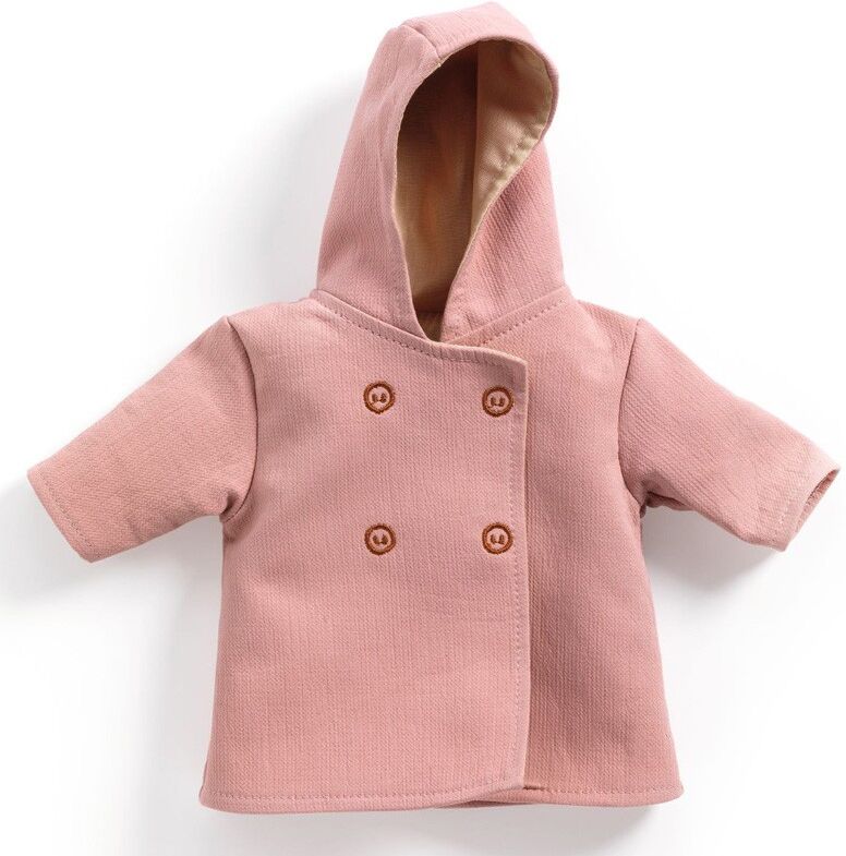 Manteau à capuche Rose Pomea - Djeco