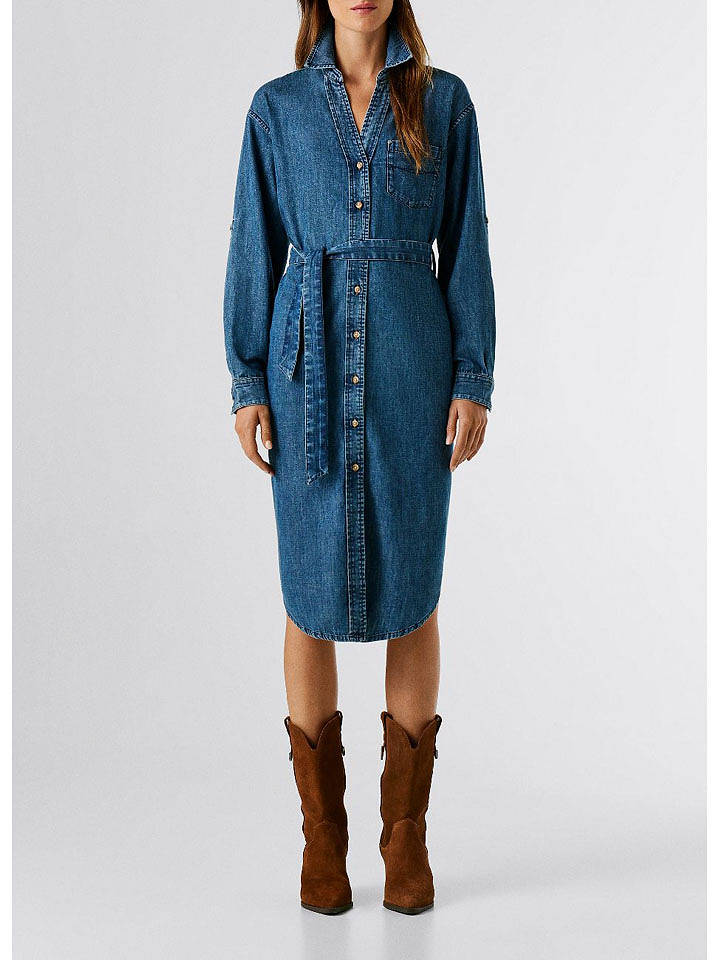 Pepe Jeans Jeans-Kleid "Angie" in Blau - S