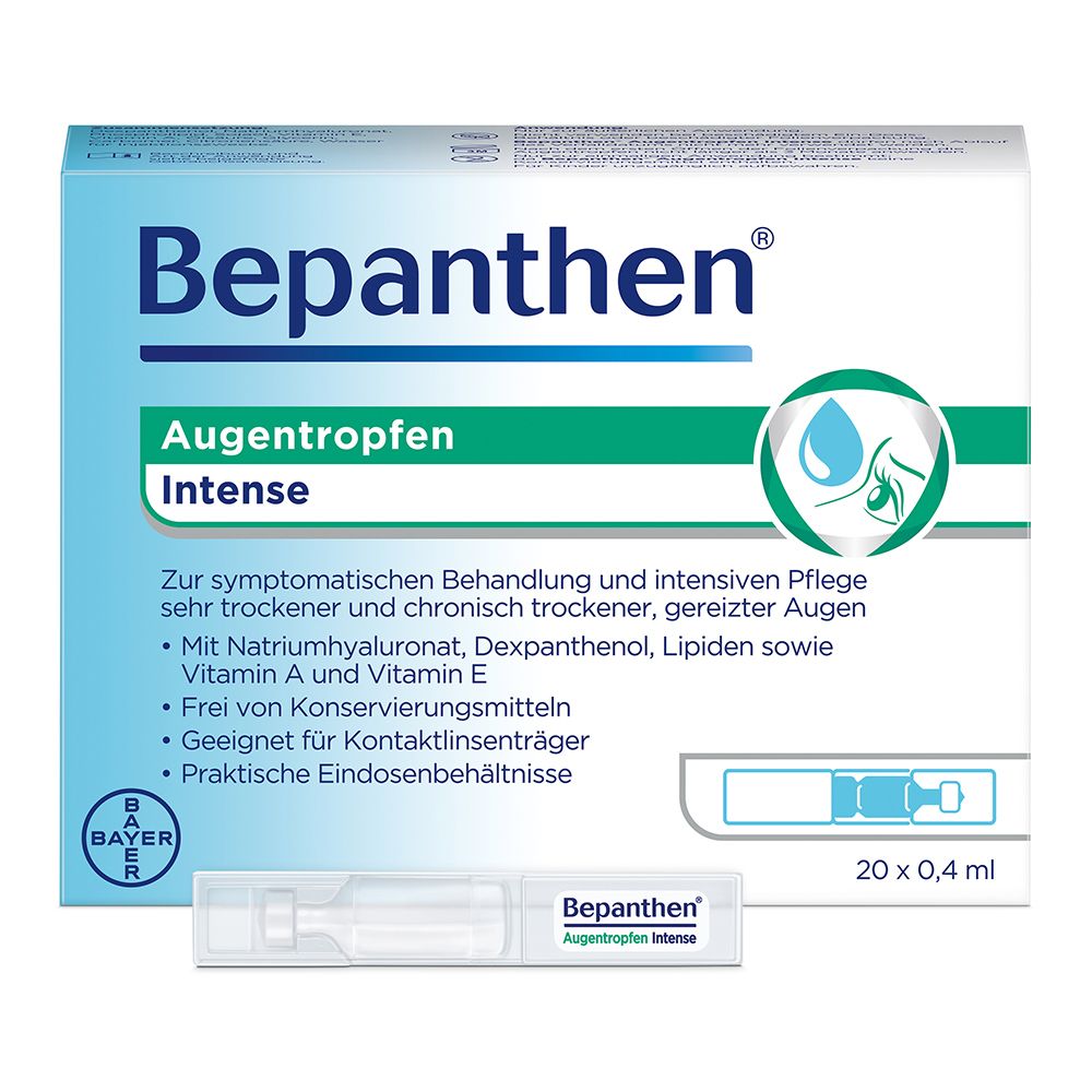 Bepanthen Augentropfen Intense EDO 20x0,4 ml