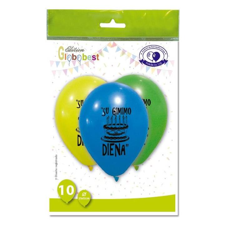 Globolandia BALLOONS 5208-LIT OVAL 10PCS PACK (10x) (60482706)