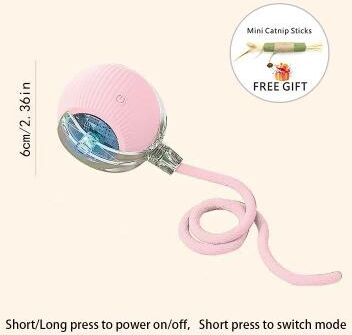 Inspire Essentials SmartRoll Rechargeable Interactive Cat Ball Automatic Moving Toy 10