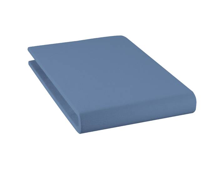 Fixleintuch Esprit Uni Jeans Baumwolle 180 x 200 cm - Material: 97% Baumwoll-Jersey, 3% Elasthan