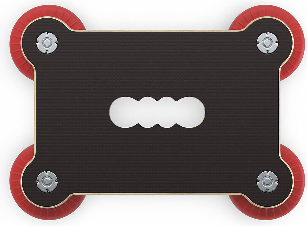Transportroller MaxiGRIP, rechteckig, mit FSC®-Zertifizierung, LxBxH 330 x 230 x 88 mm, Tragfähigkeit 200 kg Wagner