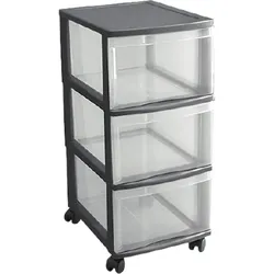 Rotho Rollcontainer / Schubladensystem Optimo 3 mit drei Schubladen