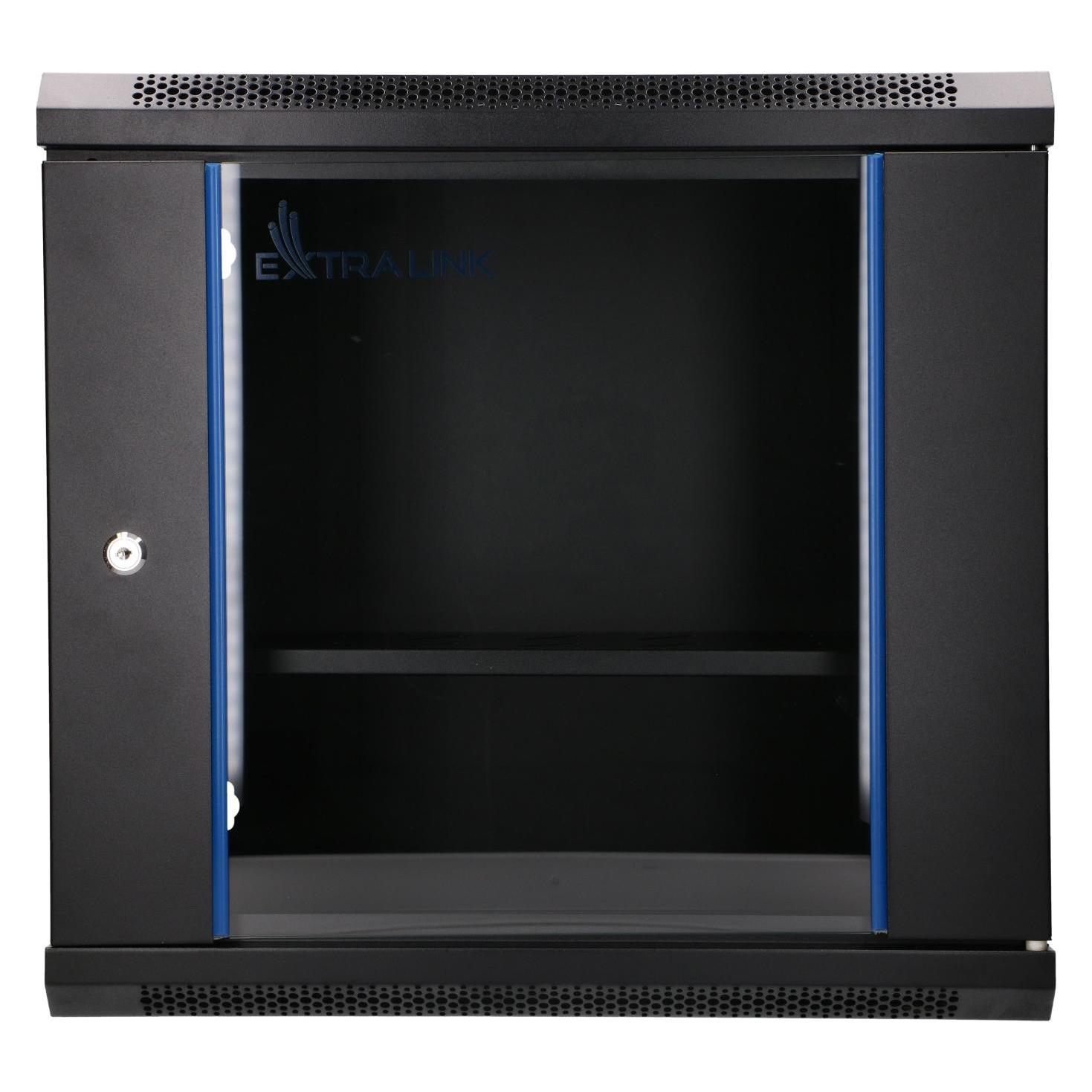 Extralink LITE 9U 530X400 WANDMONTIERTER RACKMOUNT-SCHRANK SCHWARZ (9 HE, 19 Zoll Rack) (EX.28792)