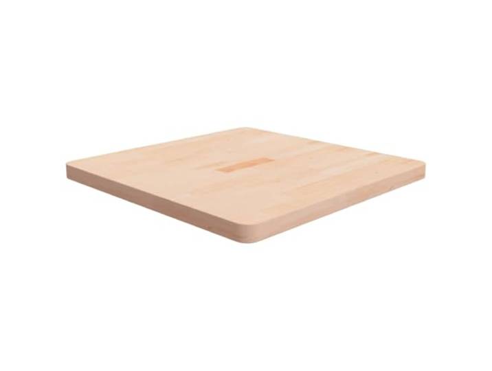 vidaXL Tischplatte Quadratisch 70x70x4 cm Eichenholz Unbehandelt