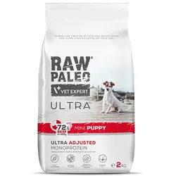 Vetexpert Raw Paleo Ultra Beef Puppy Mini 8kg + Überraschung für den Hund
