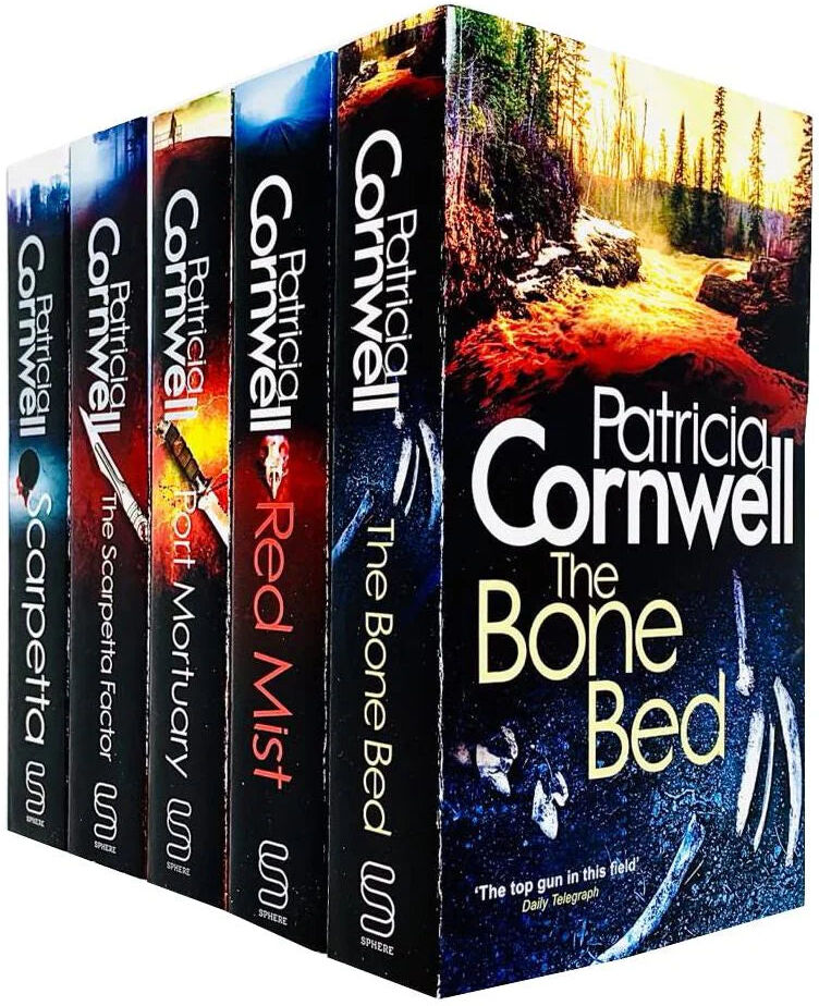 Sphere Kay Scarpetta Series 16-20 by Patricia Cornwell - 5 Books Collection Set - Paperback - Adult Crime Fiction - Scarpetta, The Scarpetta Factor, Port Mortuary, Red Mist, The Bone Bed