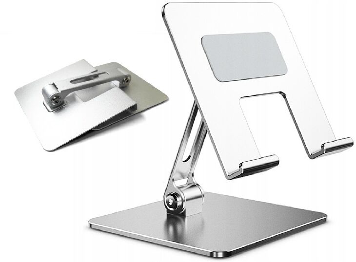 Cleyver support tablette 7 -11 pouces Support en aluminium pliable et ajustable, compatible avec les appareils mesurant de 7 à 11 pouces.