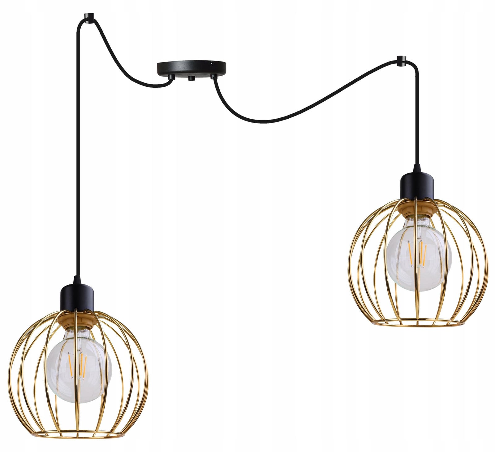 Light Hom Gouden Spinnenweb Plafondlamp in Industriële Stijl