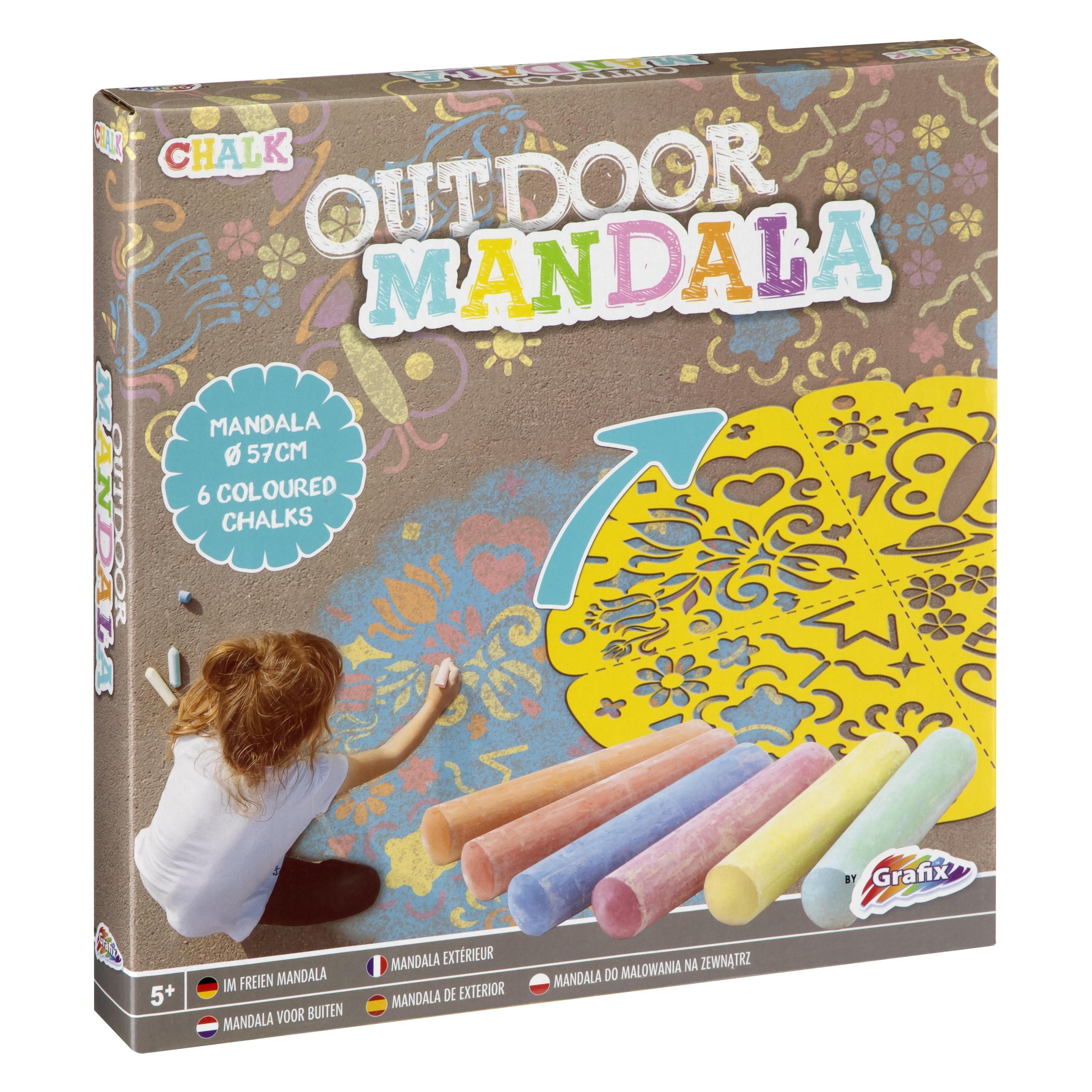 Grafix Bürgersteig Kreide Mandala (610002)