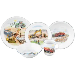 Seltmann Weiden Kindergeschirr Set Compact Auf der Baustelle 5-tlg.