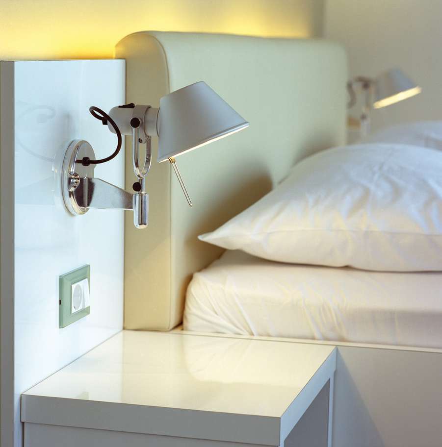 Artemide Tolomeo Faretto Halo Wandleuchte (aluminium, ohne Ein / Aus-Schalter) aluminium   ohne Ein / Aus-Schalter