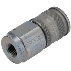 RS PRO, Rohrverbindungstechnik, Kupplung Stirn. fl., Spitze 1/4" BSP (Rohrkupplung)