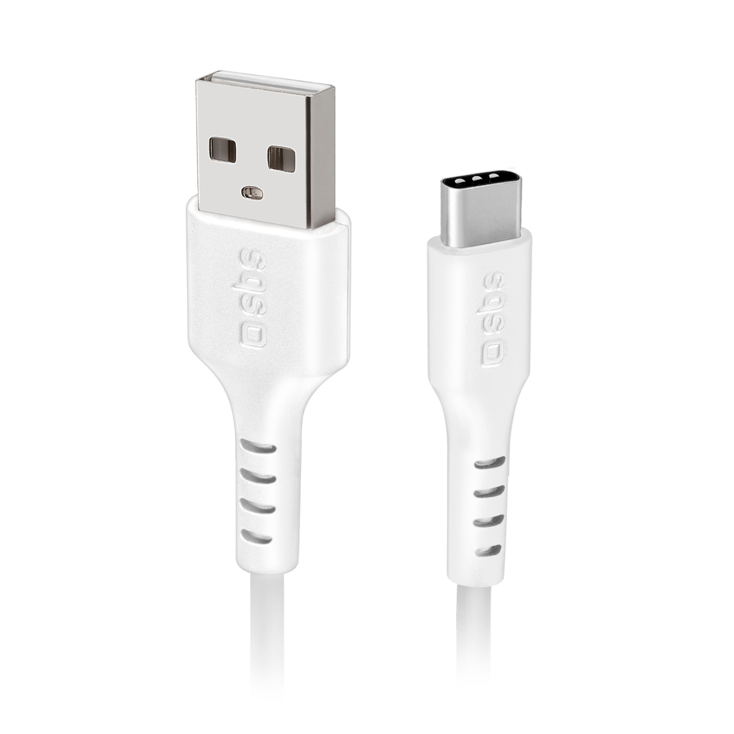 SBS USB-/USB-C-Kabel 1.5m weiss TECABLEMICROC15W Daten- und Ladekabel