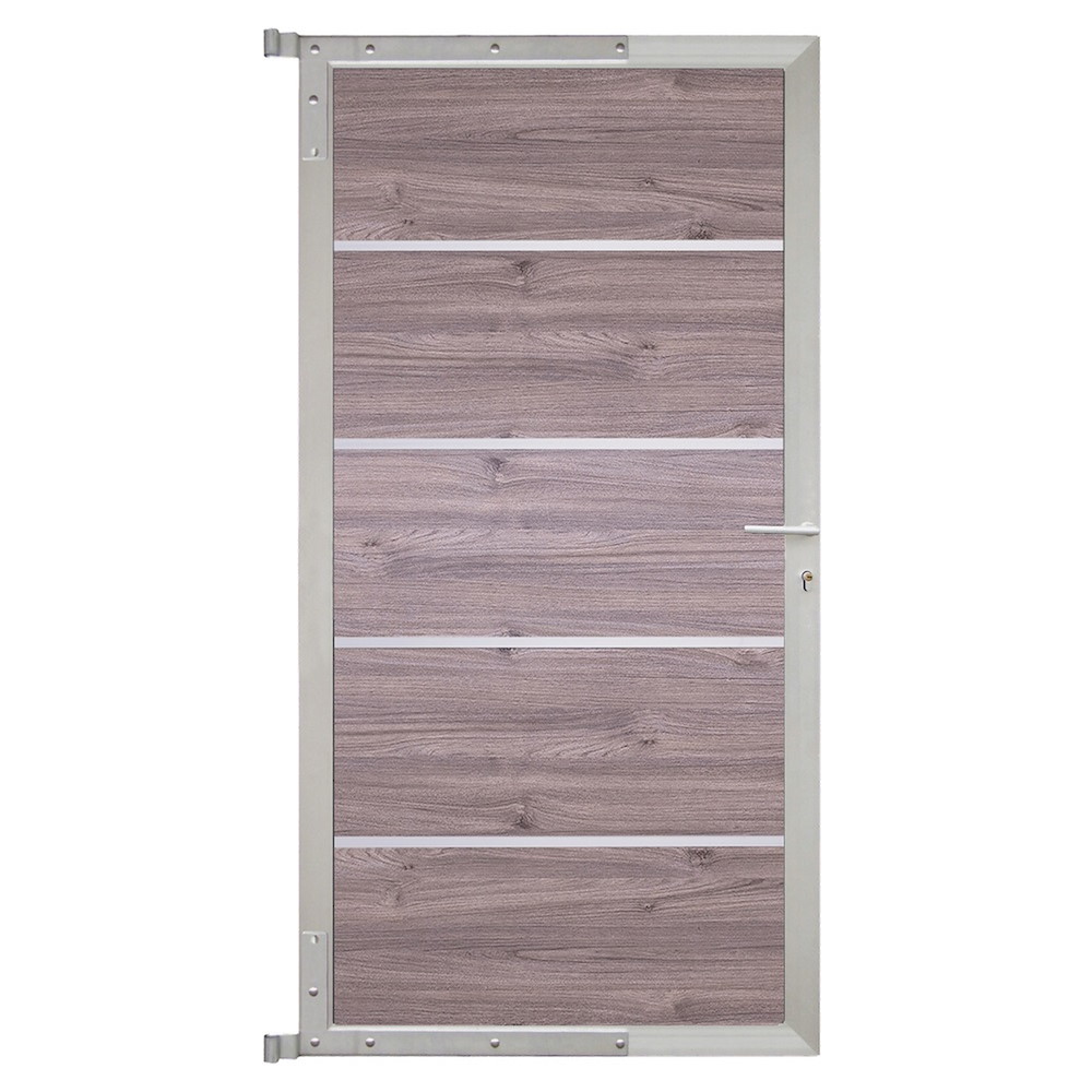 TETZNERJENT FARÖ-Tor-Komplettset 90x175cm Esche-grau/silber 16971126