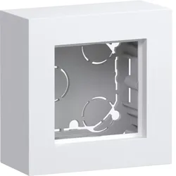 Hager WAD8111WM Gehäuse 1fach, flache Ausführung, AP, A.8, lichtweiß matt