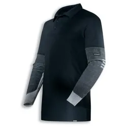 uvex cut quadroflex FR Poloshirt - Langarm - Longsleeve antistatisch schwarz XL - 1726712 - schwarz