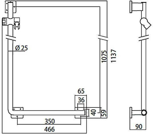 Emco system 2 Dusch-Haltegriff