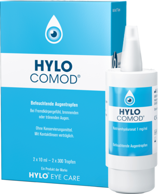 URSAPHARM Arzneimittel GmbH HYLO-COMOD Augentropfen 2X10 ml 04047553