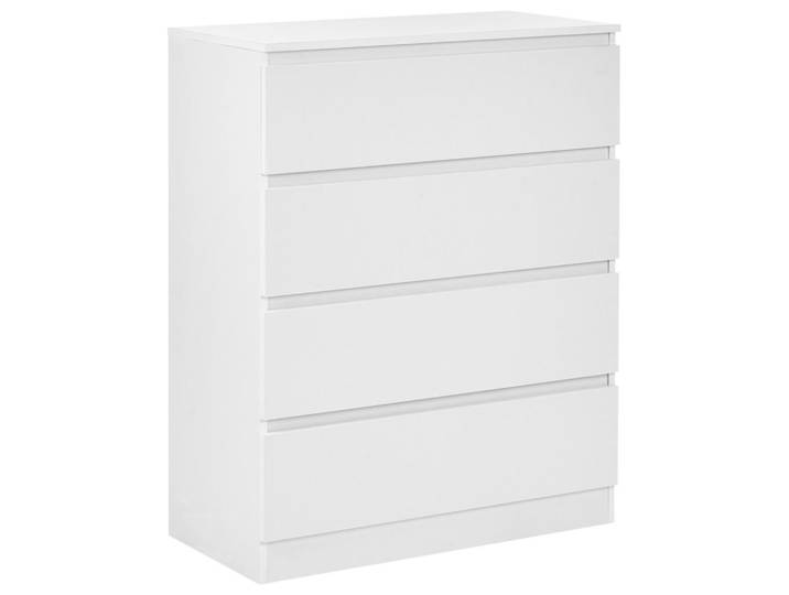 Beliani Kommode mit 4 Schubladen Weiß Winnipeg, 80x100x40 cm, Kleinmöbel, Kommoden, Kommoden