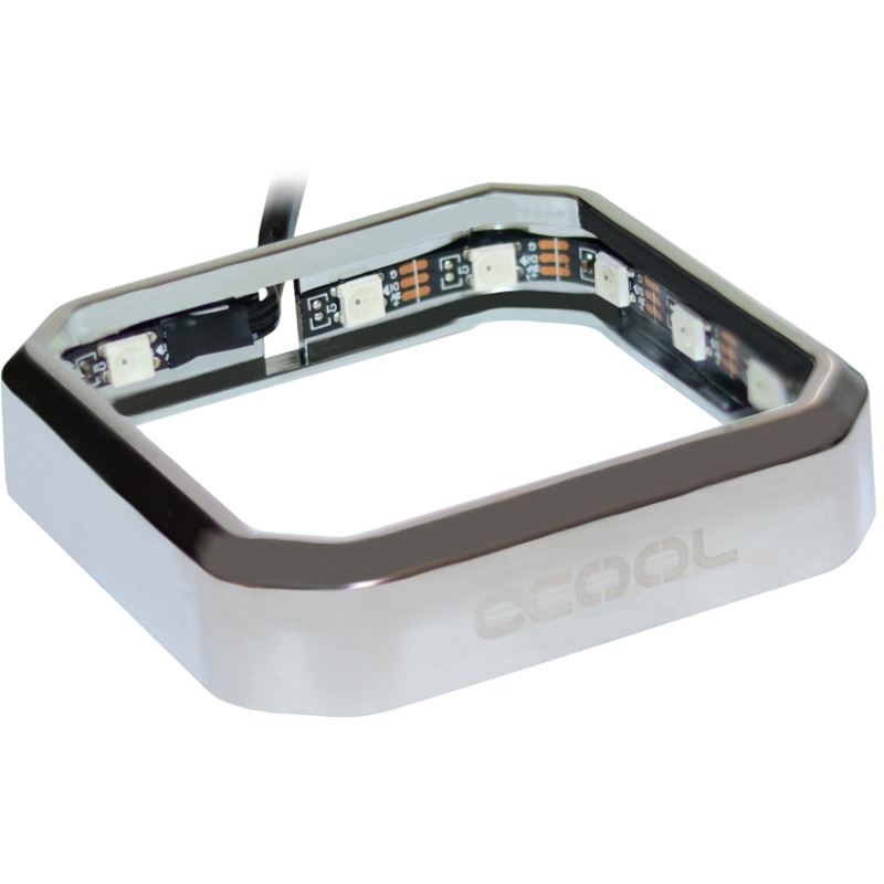 Alphacool Aurora XPX Digital RGB Frame, chrom