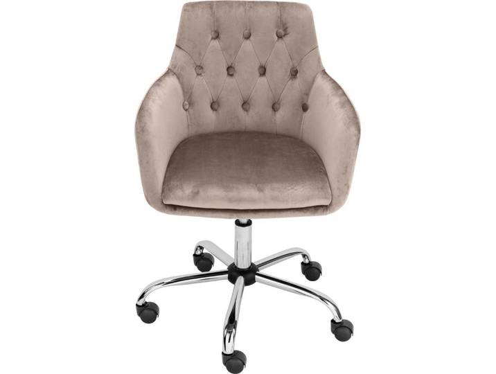 OTTO home Bürostuhl Perry1, eleganter Samtstuhl, gepolstert