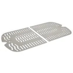 Edelstahl GRILLROST für Weber - Traveler - Set aus 2 Rosten