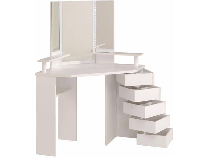 Schminktisch PARISOT Volage , weiss (weiß), B:80cm H:142cm T:80cm, Tische, Schminktisch
