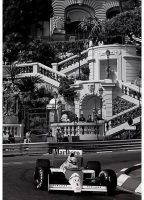 Uplift Essentials Vintage F1 Monaco Racing Poster   Max Verstappen Canvas Wall Art style 4 12 X 16.5 In