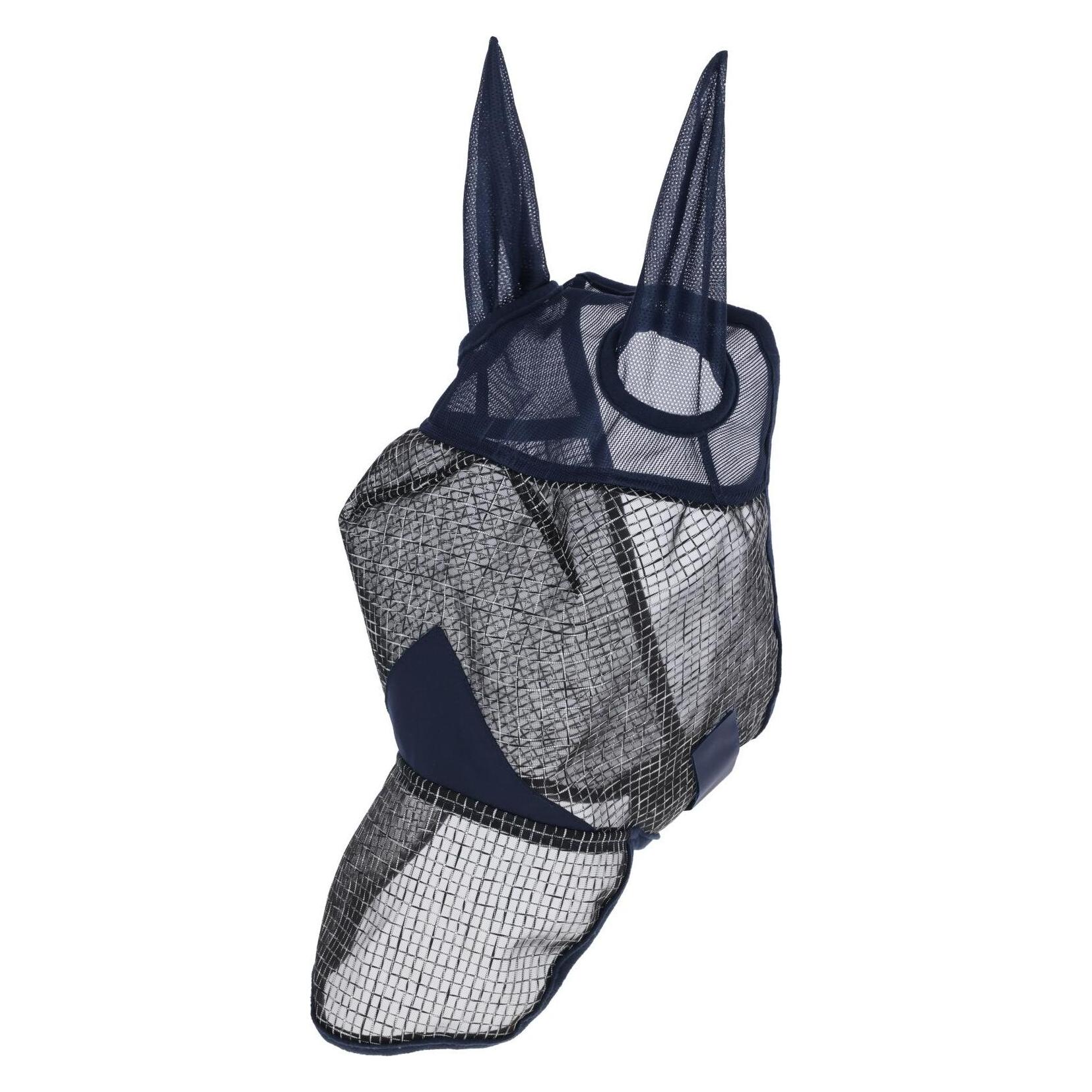 Kerbl Fliegenmaske mit Ohren-und UV-Schutz, navy,Full, Nüsternschutz (3230240)