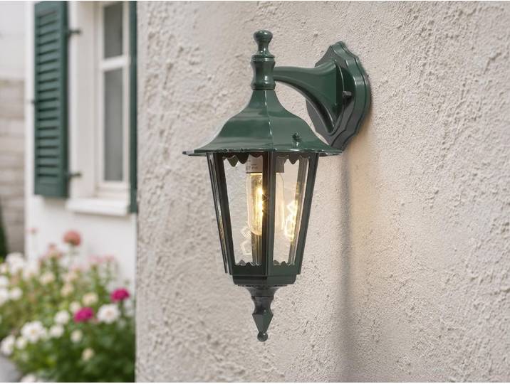 Konstsmide Firenze Down grün lackiertes Aluminium, klares Glas 7231-600