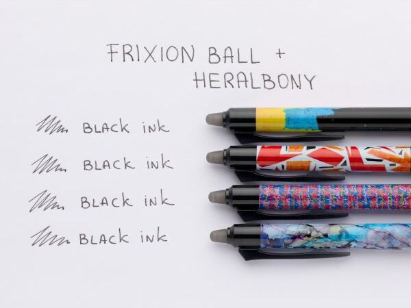 Pilot Frixion Ball+ Heralbony   M   Sort   Belgium