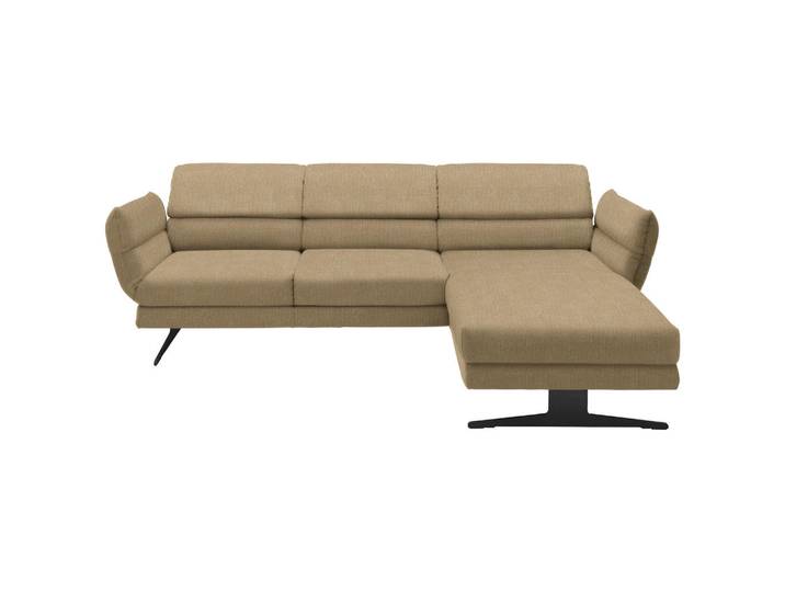 Dieter Knoll Ecksofa, Senfgelb, Metall, 3-Sitzer, Ottomane rechts, L-Form, 176-217x259-307 cm, Typenauswahl, Fußauswahl, Stoffauswahl, planbar, Relaxfunktion, seitenverkehrt erhältlich, Rücken echt, individuell USB-Anschluss, Wohnzimmer, Sofas & Couches, Wohnlandschaften, Ecksofas
