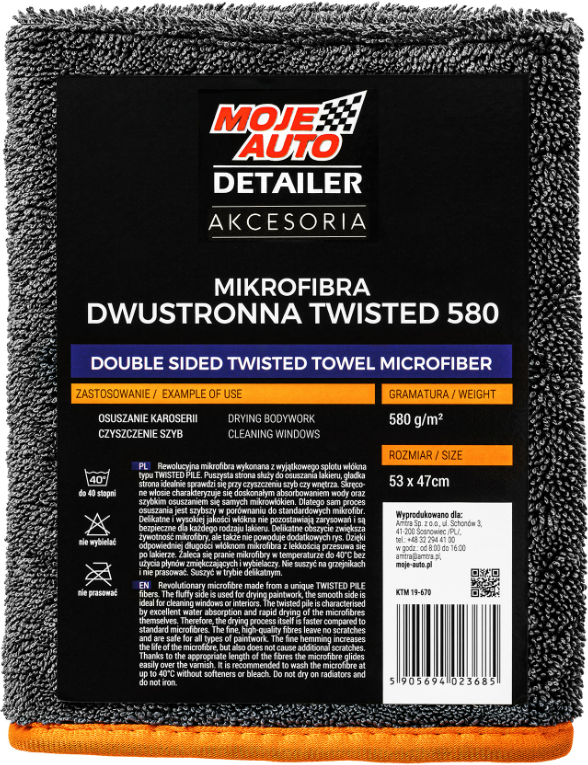 MOJE AUTO 19-670 Microfiber cloth