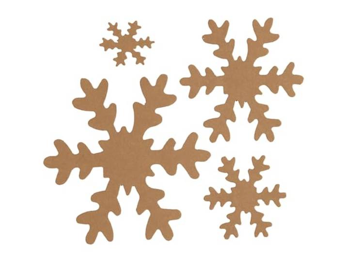 Creativ Company 49896 kerstversiering, Specifiek kerstornament, imitatieleer, bruin, 16 stuks, 0.55 mm