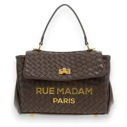 RUE MADAM PARIS für Damen. 1609 Braune Les Jours Xs Motif Tasche (OSFA), Klassisch, Polyurethan