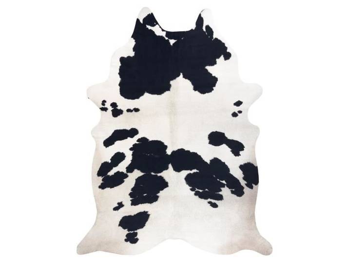 Tapis Imitation Peau de vache Vache G5069-1 cuir noir blanc - 180x220 cm