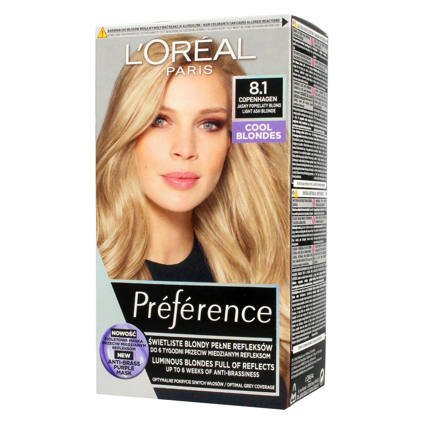 L'Oréal Paris L'Oreal - Recital Preference Hair Dye 8.1 Wbis Copenhague (8.1 Wbis Copenhague) (3600010013846)