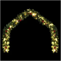 vidaXL, Weihnachtsdeko, Frauke (mit Kugeln und LEDs)