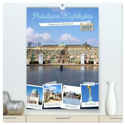 Potsdams Highlights (hochwertiger Premium Wandkalender 2027 DIN A2 hoch), Kunstdruck in Hochglanz