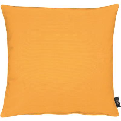 Dekokissen APELT "4362 Rips Uni-Farben, dezentes Design, Inklusive Füllung" Gr. 1, orange (orange, unifarben), B:39cm L:39cm, Mischgewebe, Dekokissen_Sitzkissen_Kissenhüllen, Wasser- und Schmutzabweisend, Inklusive Füllung, dezentes Design