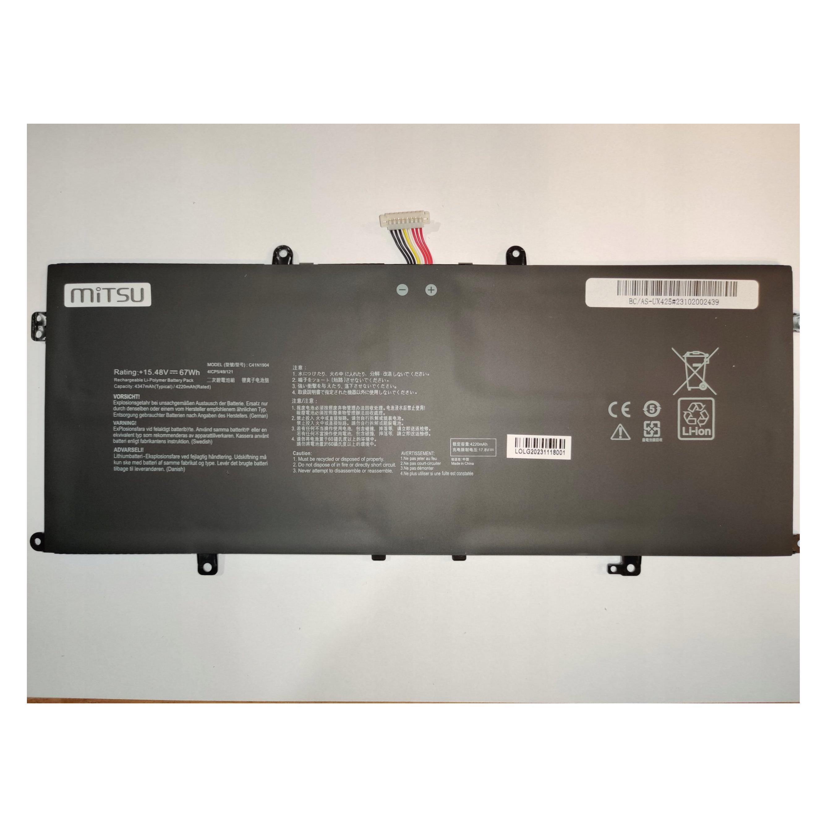 Mitsu ASUS C41N1904 UX325JA 4347mAh 15,48V (4347 mAh) (BC/AS-UX425)