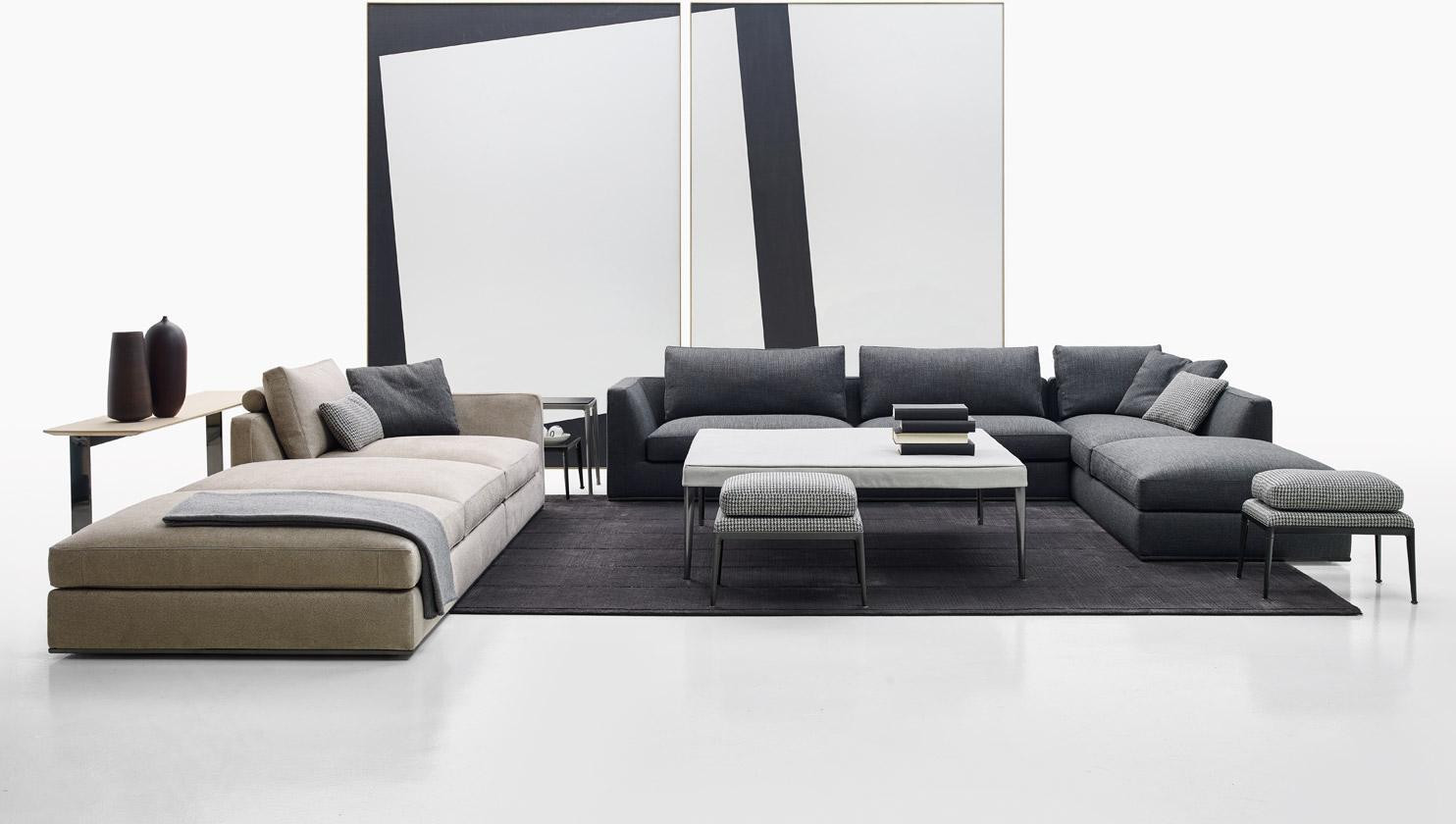 Moderne Italiaanse hoekbank voor de woonkamer