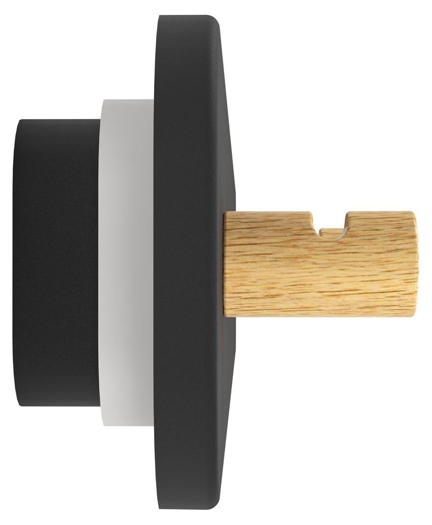Eglo Civitate LED wandlamp - Zwart/Bruin